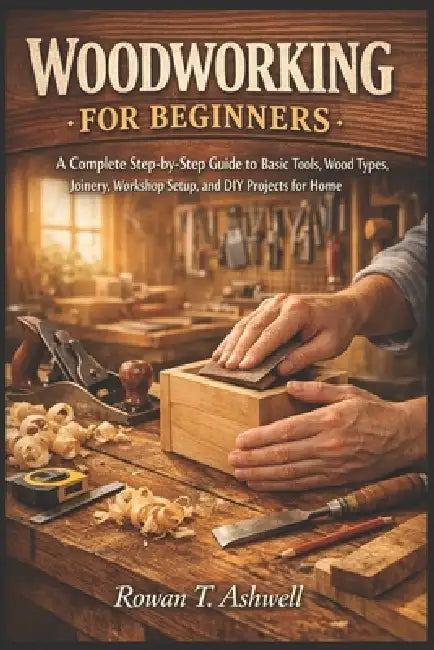 Woodworking for Beginners: A Complete Step-By-Step Guide To Basic Tools, Wood Types, Joinery, Workshop Setup, And DIY Projects For Home by Rowan T. Ashwell