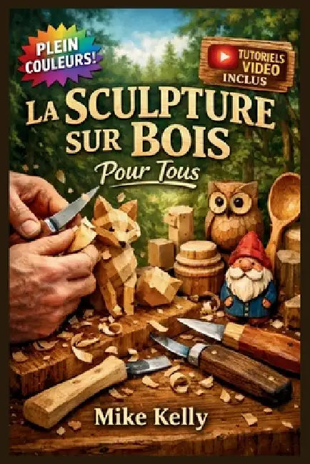 La Sculpture Sur Bois Pour Tous: Le Guide Entièrement Illustré avec des Instructions Étape par Étape pour Créer des Cuillères, des Animaux, des Chaîne by Mike Kelly