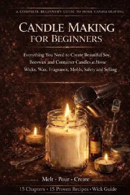 Candle Making for Beginners: Everything You Need to Create Beautiful Soy, Beeswax and Container Candles at Home - Wicks, Wax, Fragrance, Molds, Safety by Talor Press