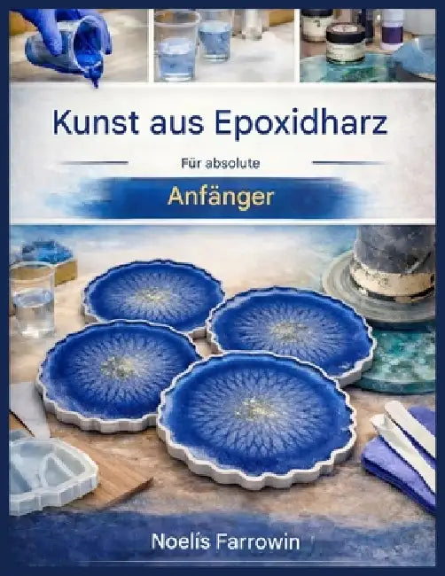 Epoxidharz-Kunst Für Absolute Anfänger: Eine Schritt-für-Schritt-Anleitung zu Werkzeugen, sicherem Mischen, Gießen und blasenfreien Harzprojekten by Noelis Farrowin