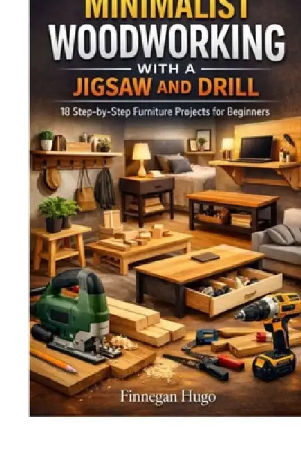 Minimalist Woodworking with a Jigsaw and Drill: 18 Step-by-Step Furniture Projects for Beginners by Finnegan Hugo