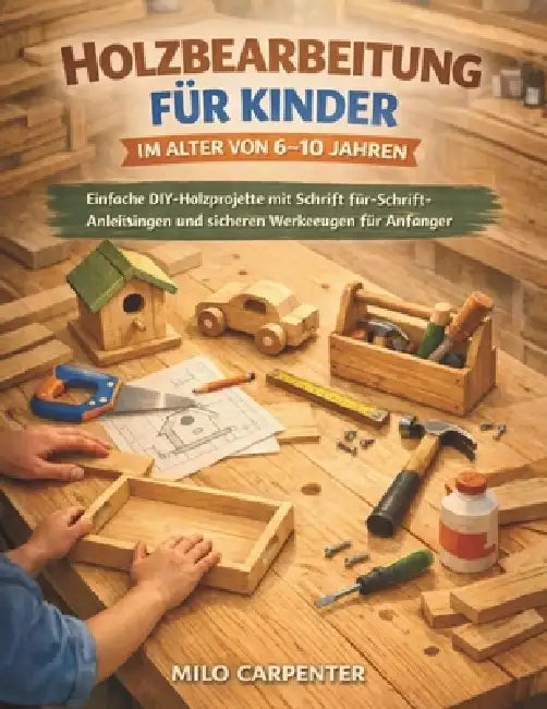 Holzbearbeitung Für Kinder Im Alter Von 6-10 Jahren: Einfache DIY-Holzprojekte mit Schritt-für-Schritt-Anleitungen und sicheren Werkzeugen für Anfänge by Milo Carpenter