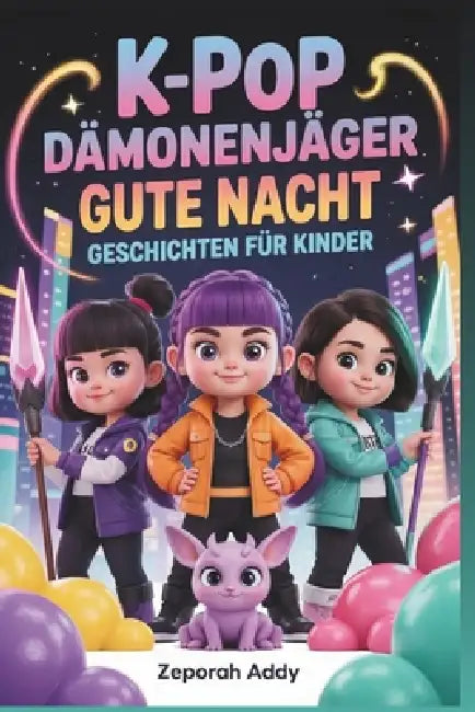 K-Pop Dämonenjäger Gute Nacht Geschichten Für Kinder: Ein vollständiger Begleiter magische Abenteuer, Musik, Mut und Freundschaft, der jede Stunde vor by Zeporah Addy