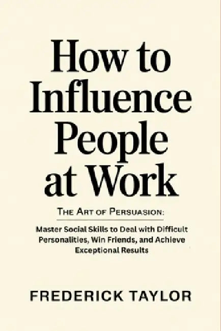 How to Influence People at Work: The Art of Persuasion: Master Social Skills to Deal with Difficult Personalities, Win Friends, and Achieve Exceptiona by Frederick Taylor