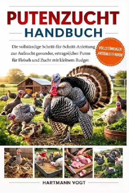 Putenzucht-Handbuch: Die vollständige Schritt-für-Schritt-Anleitung zur Aufzucht gesunder, ertragreicher Puten für Fleisch und Zucht mit kleinem Budge by Hartmann Vogt