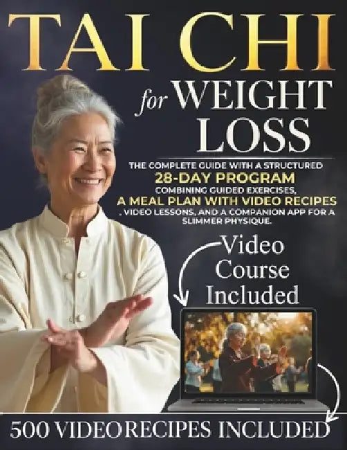Tai Chi For Weight Loss: The complete guide with a structured 28-day program combining guided exercises, a meal plan with video recipes, video lessons by Arthur Kwan