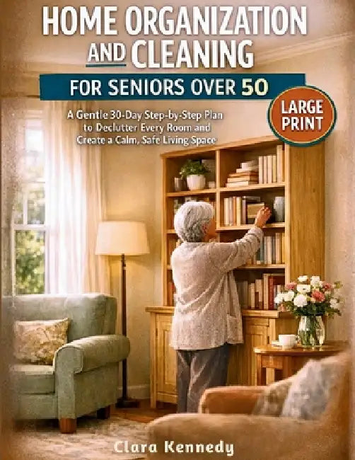 Home Organization and Cleaning for Seniors Over 50: A Gentle 30-Day Step-by-Step Plan to Declutter Every Room and Create a Calm, Safe Living Space by Clara Kennedy