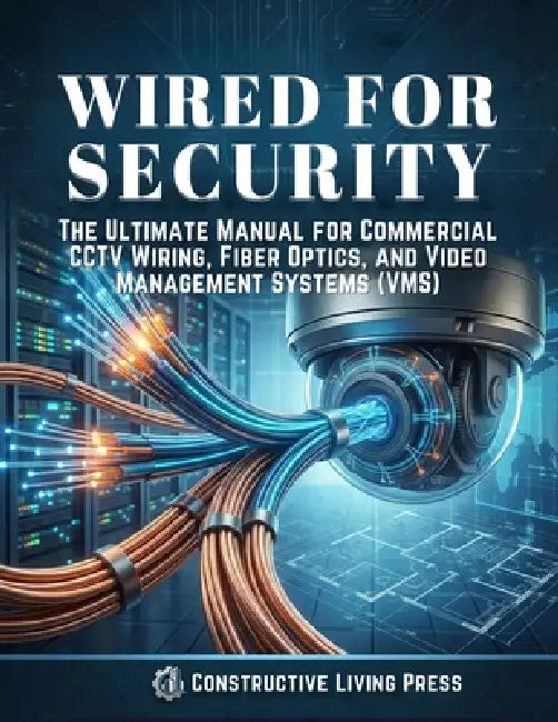 Wired for Security: The Ultimate Manual for Commercial Cctv Wiring, Fiber Optics, and Video Management Systems (Vms) by Constructive Living Press