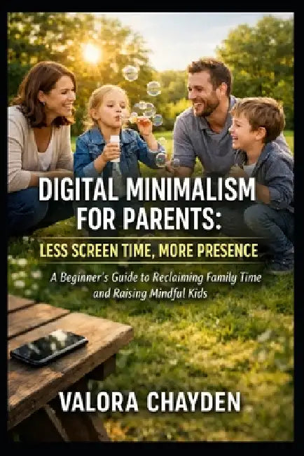 Digital Minimalism for Parents: LESS SCREEN TIME, MORE PRESENCE: A Beginner's Guide to Reclaiming Family Time and Raising Mindful Kids by Valora Chayden
