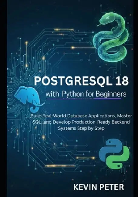 PostgreSQL 18 with Python for Beginners: Build Real-World Database Applications, Master SQL, and Develop Production-Ready Backend Systems Step by Step by Kevin Peter