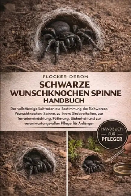 Schwarze Wunschknochen-Spinne Handbuch: Der vollständige Leitfaden zur Bestimmung der Schwarzen Wunschknochen-Spinne, zu ihrem Grabverhalten, zur Terr by Flocker Deron