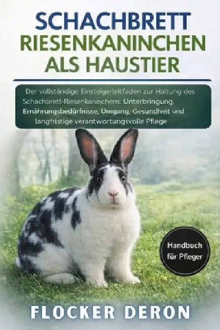 Schachbrett-Riesenkaninchen ALS Haustier: Der vollständige Einsteigerleitfaden zur Haltung des Schachbrett-Riesenkaninchens: Unterbringung, Ernährungs by Flocker Deron