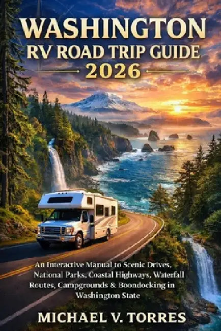 Washington RV Road Trip Guide 2026: An Interactive Manual to Scenic Drives, National Parks, Coastal Highways, Waterfall Routes, Campgrounds & Boondock by Michael V. Torres