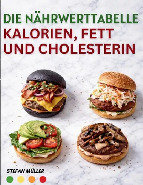 Die Nährwerttabelle für Kalorien, Fett und Cholesterin: Die praktische A-Z-Lebensmittelliste für Gewichtsmanagement, Kalorienkontrolle, Cholesterinsen by Stefan Müller