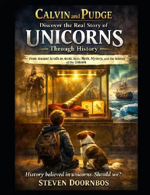Calvin and Pudge Discover the Real Story of Unicorns Through History. From ancient scrolls to arctic seas. Myth & Mystery the Science of the Unicorn: by Steven Doornbos