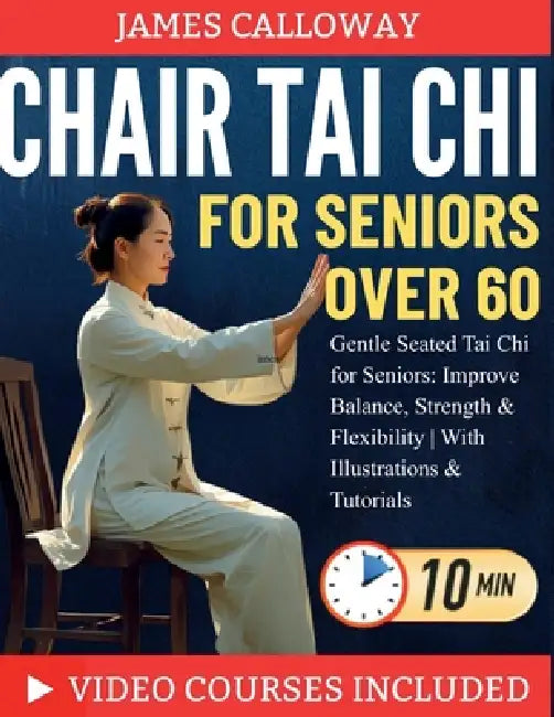 Chair Tai CHI for Seniors Over 60: Gentle Seated Tai Chi for Seniors: Improve Balance, Strength & Flexibility With Illustrations & Tutorials by James Calloway