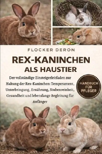 Rex-Kaninchen ALS Haustier: Der vollständige Einsteigerleitfaden zur Haltung der Rex-Kaninchen: Temperament, Unterbringung, Ernährung, Stubenreinheit, by Flocker Deron