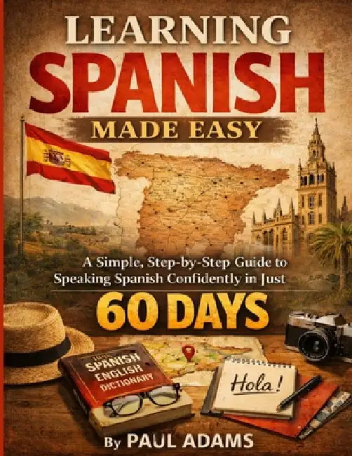 Learning Spanish Made Easy: A Simple, Step-by-Step Guide to Speaking Spanish Confidently in Just 60 DAYS by Paul Adams