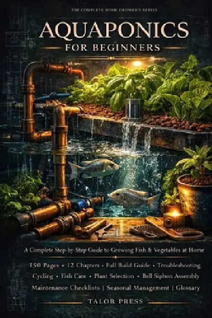 Aquaponics for Beginners: A Complete Step-by-Step Guide to Growing Fish and Vegetables at Home-Build Your First System Under $300, Master Water Chemis by Talor Press