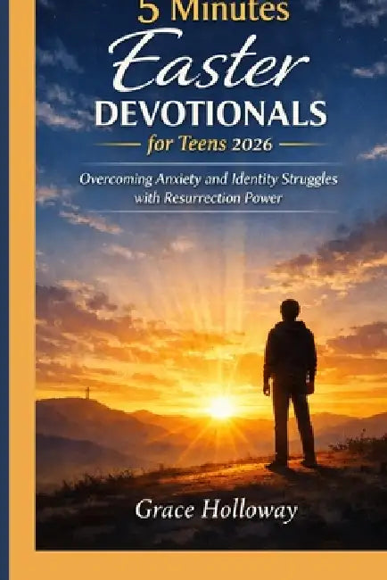 5 Minutes Easter devotionals for teens 2026: Overcoming Anxiety and Identity Struggles with Resurrection Power by Grace Holloway