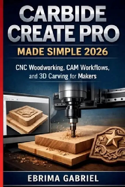 Carbide Create Pro Made Simple 2026: CNC Woodworking, CAM Workflows, and 3D Carving for Makers by Ebrima Gabriel