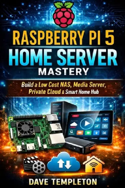 Raspberry Pi 5 Home Server Mastery: Build a Low Cost NAS Media Server Private Cloud and Smart Home Hub with Step by Step Projects for Beginners by Dave Templeton