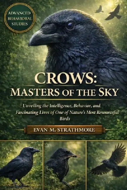 Crows: MASTERS OF THE SKY: Unveiling the Intelligence, Behavior, and Fascinating Lives of One of Nature's Most Resourceful Birds by Evan M. Strathmore