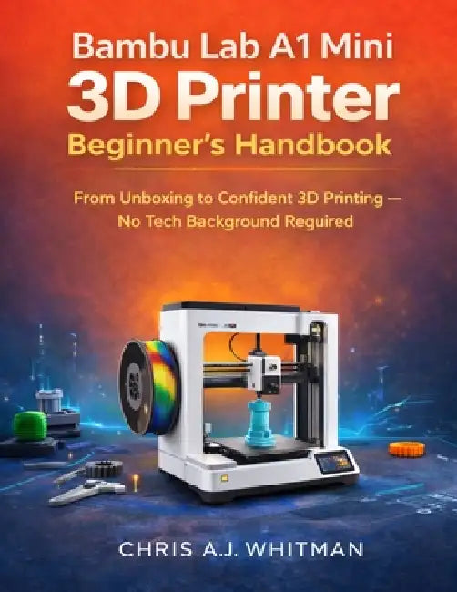 Bambu Lab A1 Mini 3D Printer Beginner's Handbook: From Unboxing to Confident 3D Printing--No Tech Background Required by Chris A. J. Whitman