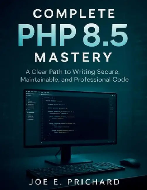 Complete PHP 8.5 Mastery: A Clear Path to Writing Secure, Maintainable, and Professional Code by Joe E. Prichard