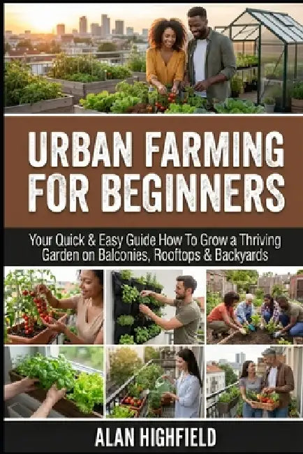 Urban Farming for Beginners: Your Quick & Easy Guide How To Grow a Thriving Garden on Balconies, Rooftops & Backyards Save Money on Groceries & Boost by Alan Highfield