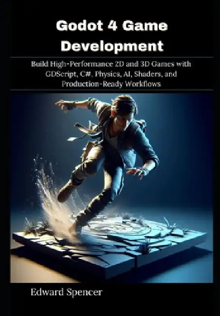 Godot 4 Game Development: Build High-Performance 2D and 3D Games with GDScript, C#, Physics, AI, Shaders, and Production-Ready Workflows by Edward Spencer