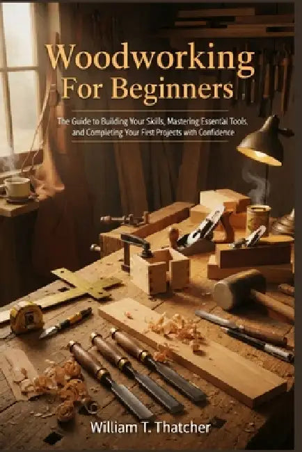 Woodworking For Beginners: The Guide to Building Your Skills Mastering Essential Tools and Completing Your First Projects with Confidence by William T. Thatcher