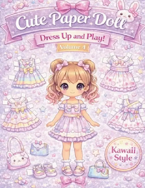Cute Paper Dolls - Dress Up and Play: Kawaii Style Paper Doll Dress Up Book for Kids - Cute Outfits to Cut and Play by Editorial Mojica