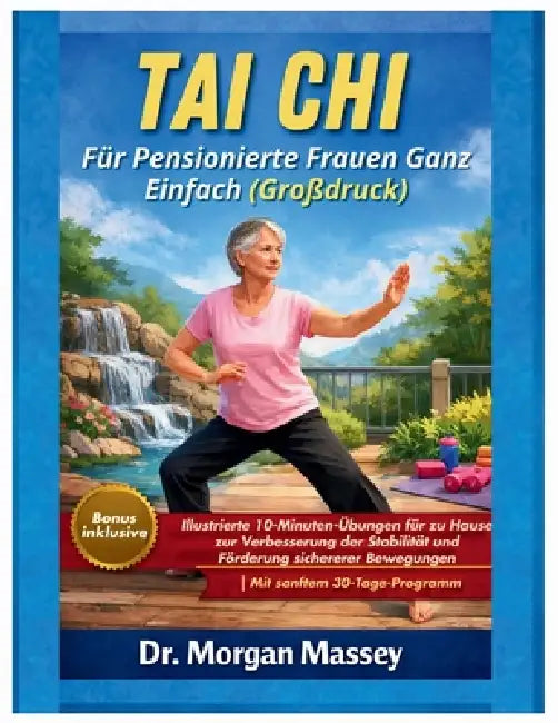 Tai Chi Für Pensionierte Frauen Ganz Einfach (Großdruck): Illustrierte 10-Minuten-Übungen für zu Hause zur Verbesserung der Stabilität und Förderung s by Morgan Massey