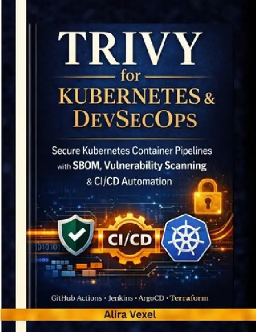 Trivy for Kubernetes & DevSecOps: Build Secure Container Pipelines with SBOM, Supply Chain Scanning & CI/CD Automation Using GitHub Actions, Jenkins, by Alira Vexel