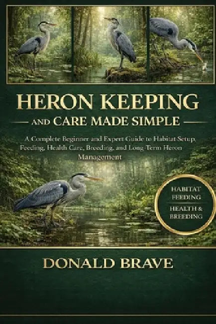 Heron Keeping and Care Made Simple: A Complete Beginner and Expert Guide to Habitat Setup, Feeding, Health Care, Breeding, and Long-Term Heron Managem by Donald Brave
