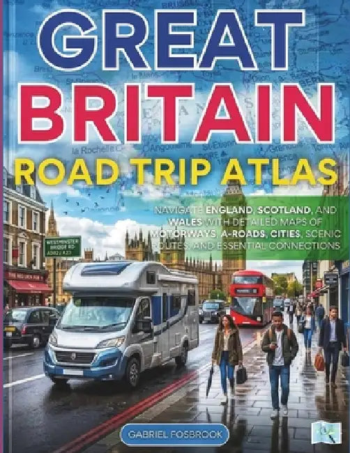 Great Britain Road Trip Atlas: Navigate England, Scotland, And Wales With Detailed Maps Of Motorways, A-roads, Cities, Scenic Routes, And Essential Co by Gabriel Fosbrook