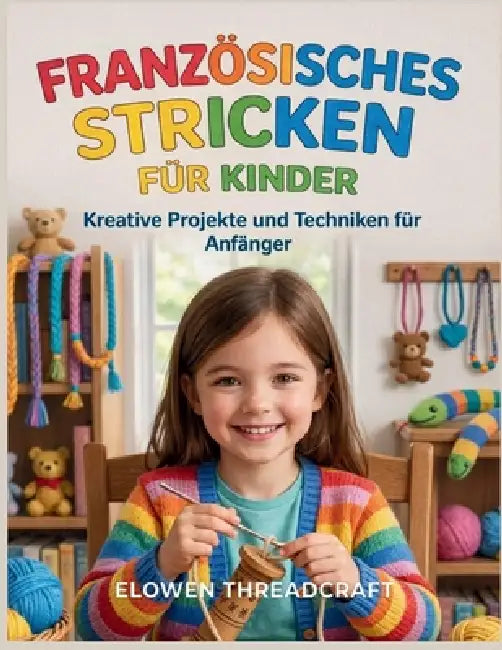Französisches Stricken Für Kinder: Kreative Projekte und Techniken für Anfänger by Elowen Threadcraft