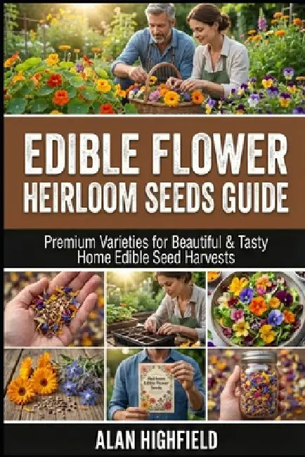 Edible Flower Heirloom Seeds Guide: Premium Varieties for Beautiful & Tasty Home Edible Seed Harvests by Alan Highfield