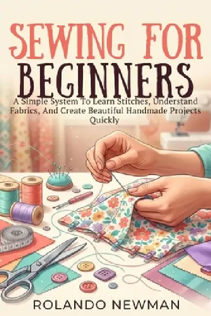 Sewing for Beginners: A Simple System To Learn Stitches, Understand Fabrics, And Create Beautiful Handmade Projects Quickly by Rolando Newman