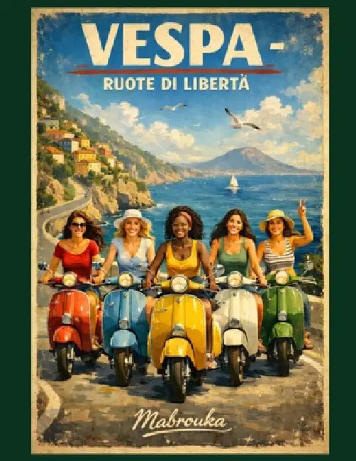 Vespa- Ruote di Libertà: -Un viaggio in Vespa lungo il mare- by Mabrouka Mdg