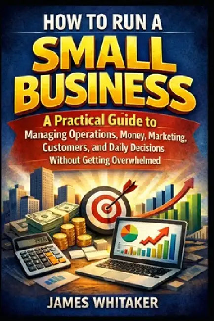 How to Run a Small Business: A Practical Guide to Managing Operations, Money, Marketing, Customers, and Daily Decisions Without Getting Overwhelmed by James Whitaker