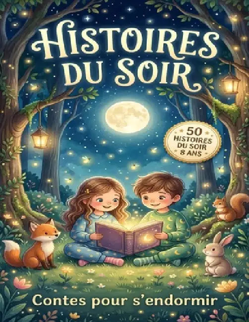 50 Histoires du Soir 8 ans: Contes courts et illustrés pour un rituel du coucher apaisant by Soufé Brown