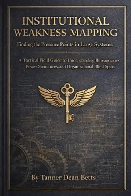 Institutional Weakness Mapping: A Tactical Field Guide to Understanding Bureaucracies, Power Structures, and Organizational Blind Spots by Tanner Betts