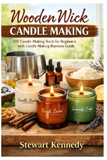 Wooden Wick Candle Making: DIY Candle Making Book for Beginners with Candle Making Business Guide by Stewart Kennedy