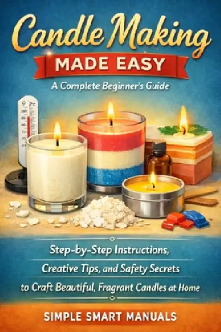 Candle Making Made Easy: A Complete Beginner's Guide: Step-by-step instructions, creative tips, and safety secrets to craft beautiful, fragrant candle by Simple Smart Manuals
