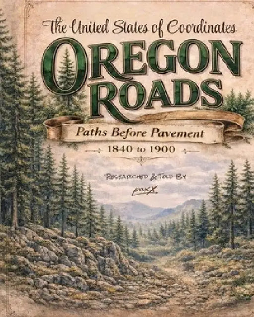 The United States of Coordinates Oregon Roads: Paths Before Pavement by Paxx