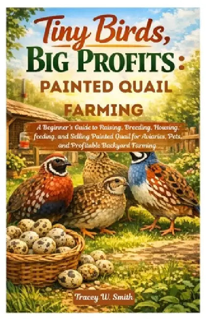 Tiny Birds, Big Profits: Painted Quail Farming: A Beginner's Guide to Raising, Breeding, Housing, feeding, and Selling Painted Quail for Aviaries, Pet by Tracey W. Smith