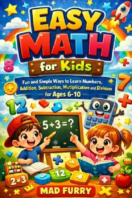 Easy Math for Kids: Fun and Simple Ways to Learn Numbers, Addition, Subtraction, Multiplication and Division for Ages 6-10 by Mad Furry