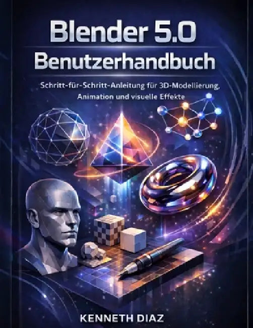 Blender 5.0 Benutzerhandbuch: Schritt-für-Schritt-Anleitung für 3D-Modellierung, Animation und visuelle Effekte by Kenneth Diaz, Kenneth Diaz